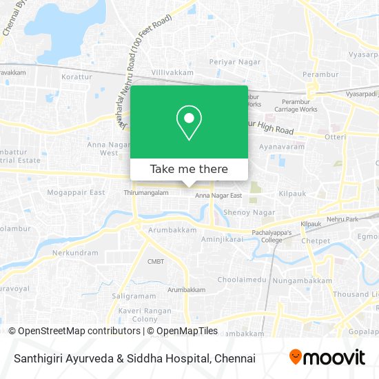 Santhigiri Ayurveda & Siddha Hospital map