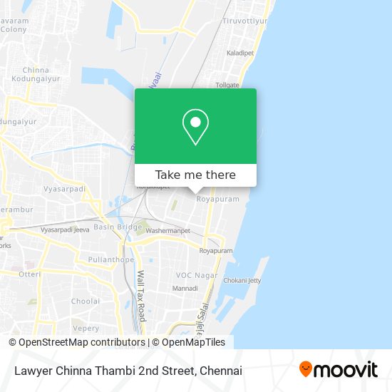 Lawyer Chinna Thambi 2nd Street map