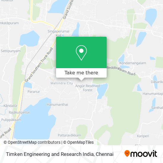 Timken Engineering and Research India map