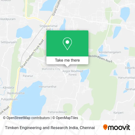 Timken Engineering and Research India map