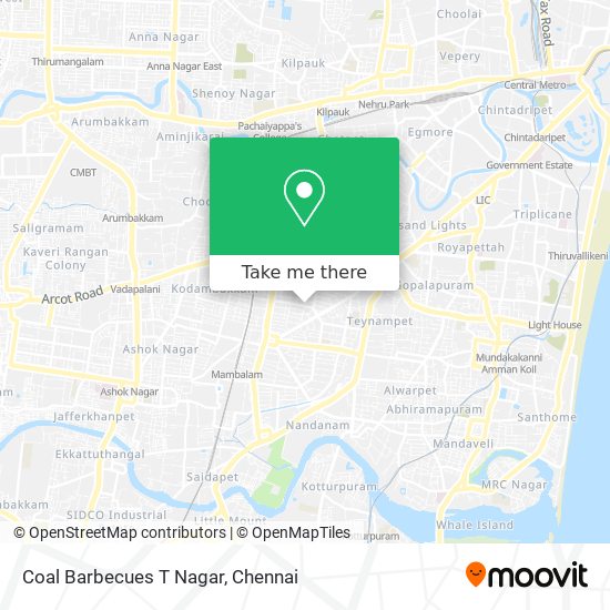 Coal Barbecues T Nagar map