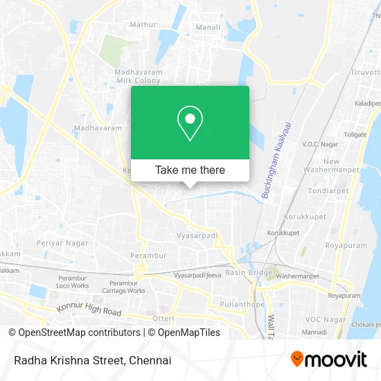 Radha Krishna Street map
