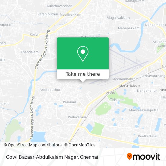 Cowl Bazaar-Abdulkalam Nagar map