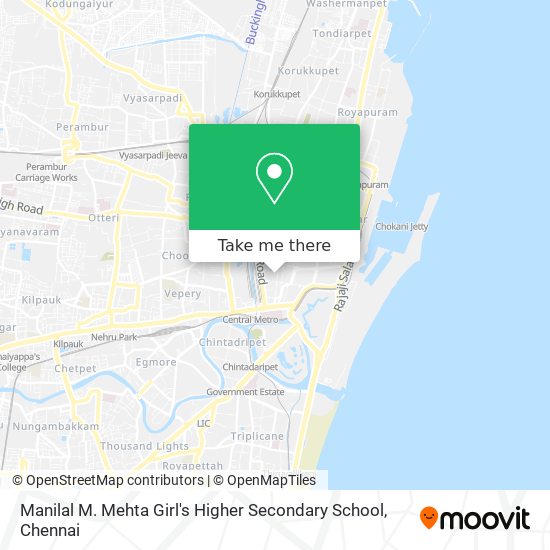 Manilal M. Mehta Girl's Higher Secondary School map