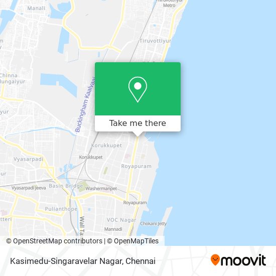 Kasimedu-Singaravelar Nagar map