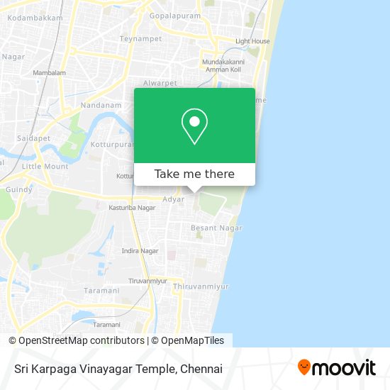 Sri Karpaga Vinayagar Temple map