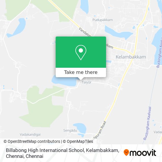 Billabong High International School, Kelambakkam, Chennai map