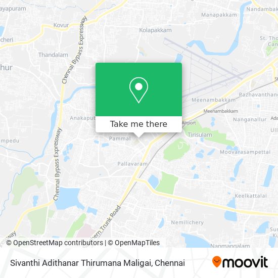 Sivanthi Adithanar Thirumana Maligai map
