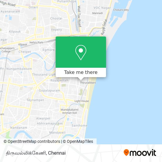 திருவல்லிக்கேணி map