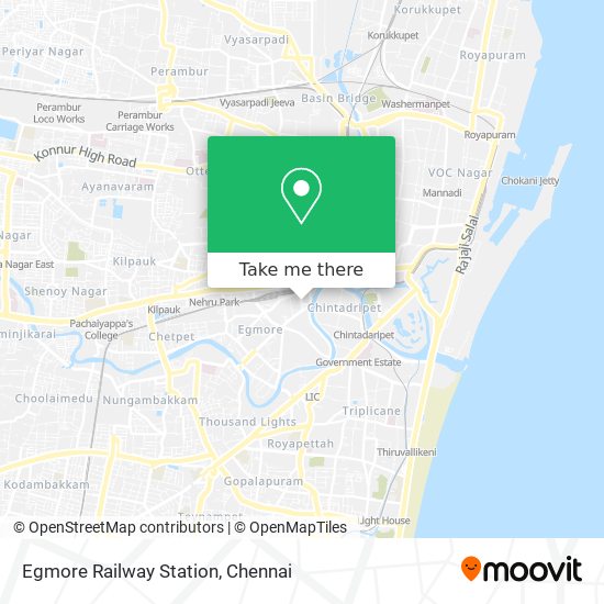 Egmore Railway Station map