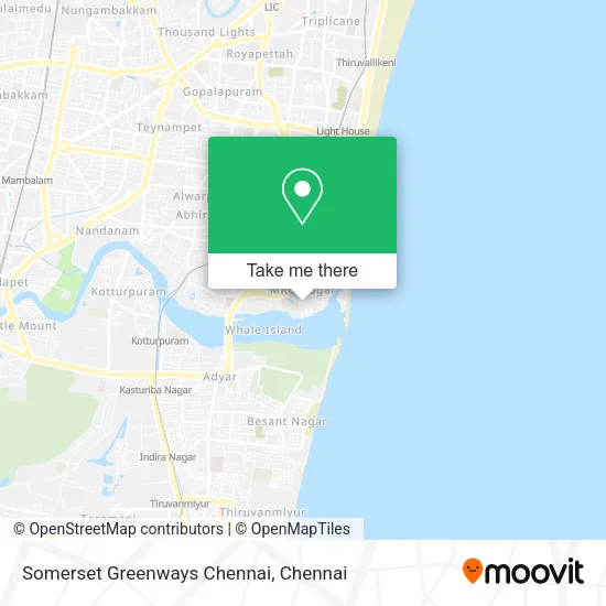 Somerset Greenways Chennai map