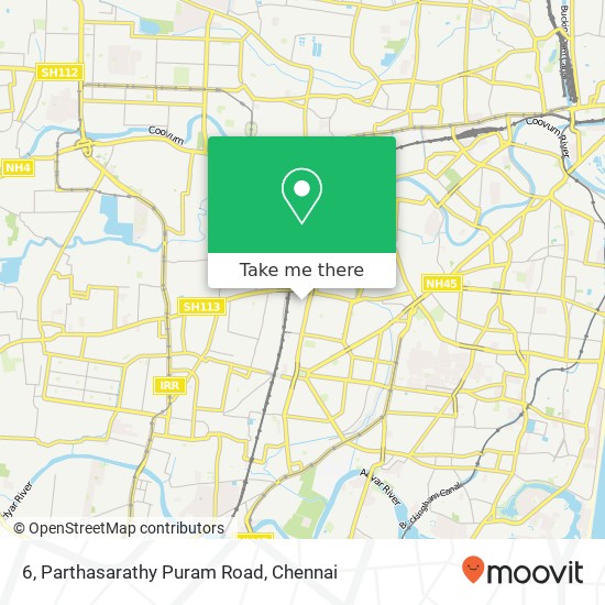 6, Parthasarathy Puram Road map