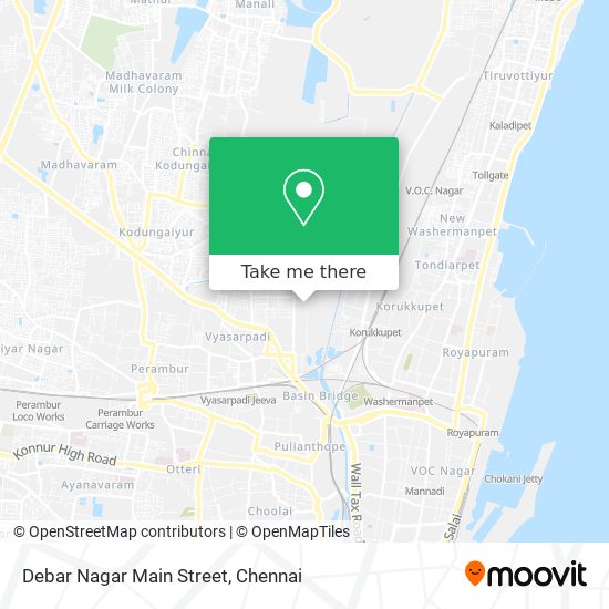 Debar Nagar Main Street map