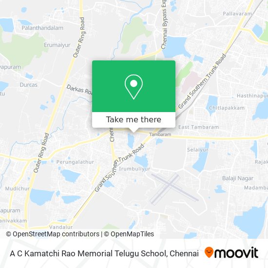 A C Kamatchi Rao Memorial Telugu School map