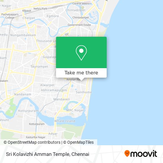 Sri Kolavizhi Amman Temple map