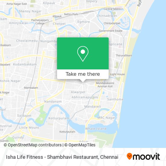 Isha Life Fitness - Shambhavi Restaurant map