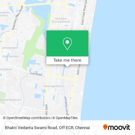 Bhakti Vedanta Swami Road, Off ECR map