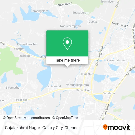 Gajalakshmi Nagar -Galaxy City map