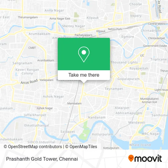 Prashanth Gold Tower map