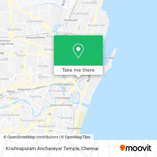 Krishnapuram Anchaneyar Temple map