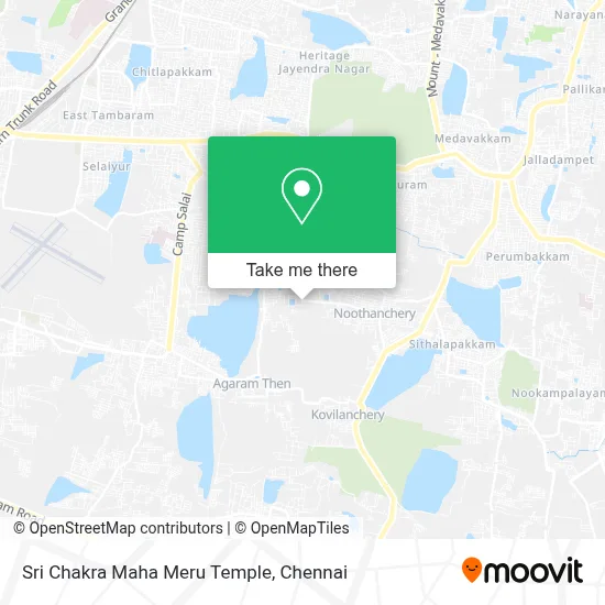 Sri Chakra Maha Meru Temple map