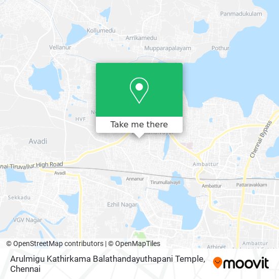 Arulmigu Kathirkama Balathandayuthapani Temple map
