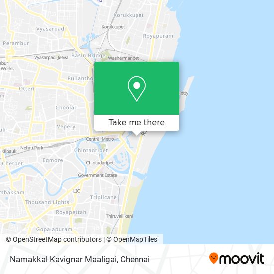 Namakkal Kavignar Maaligai map