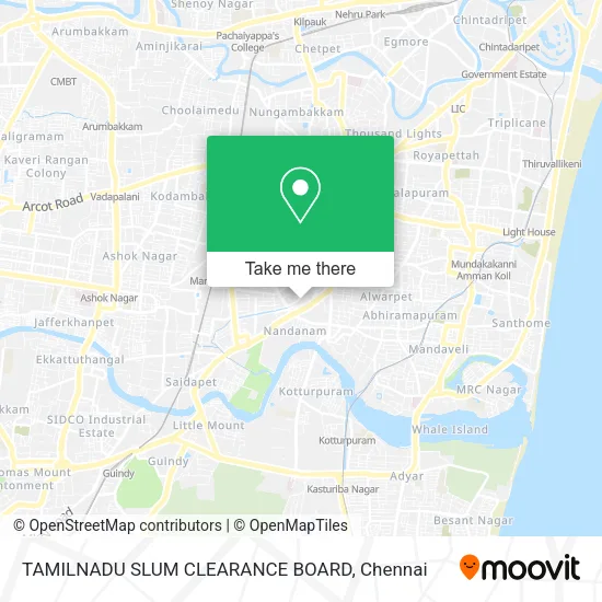 TAMILNADU SLUM CLEARANCE BOARD map