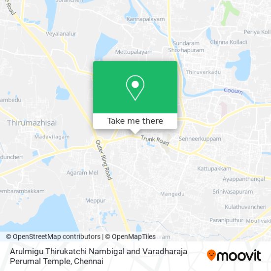 Arulmigu Thirukatchi Nambigal and Varadharaja Perumal Temple map