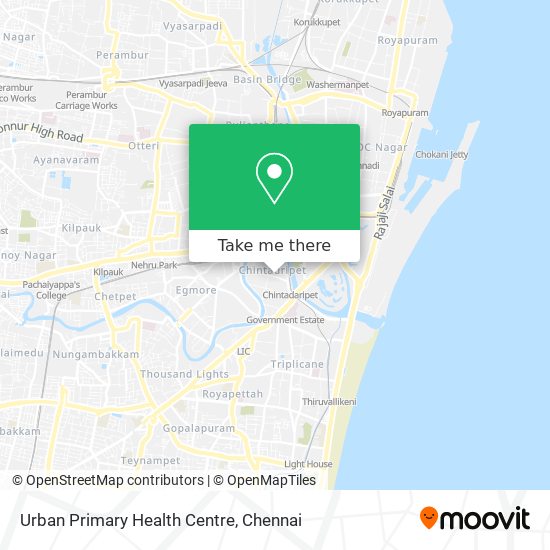 Urban Primary Health Centre map