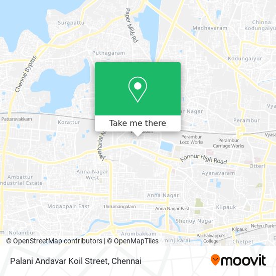 Palani Andavar Koil Street map