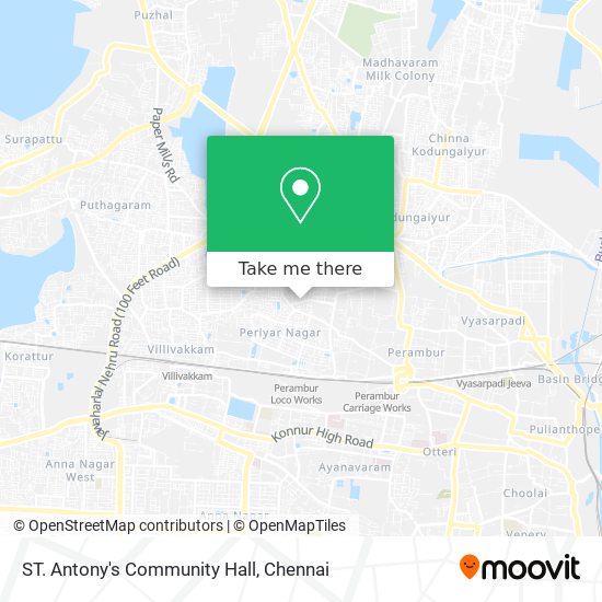 ST. Antony's Community Hall map