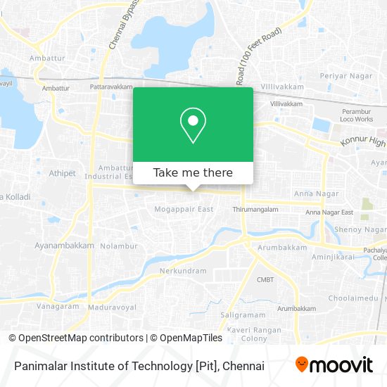 Panimalar Institute of Technology [Pit] map