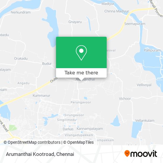 Arumanthai Kootroad map