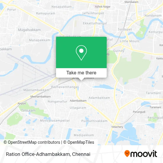Ration Office-Adhambakkam map