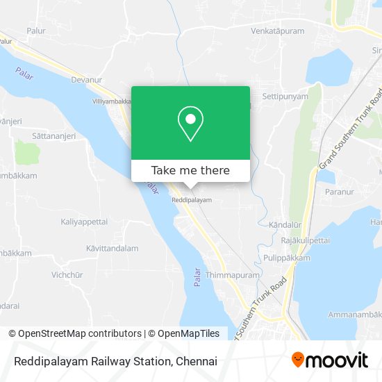 Reddipalayam Railway Station map
