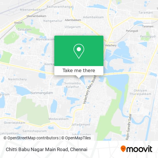 Chitti Babu Nagar Main Road map