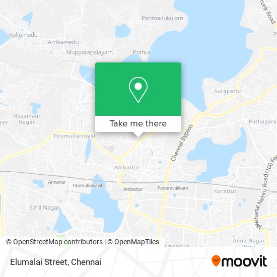 Elumalai Street map