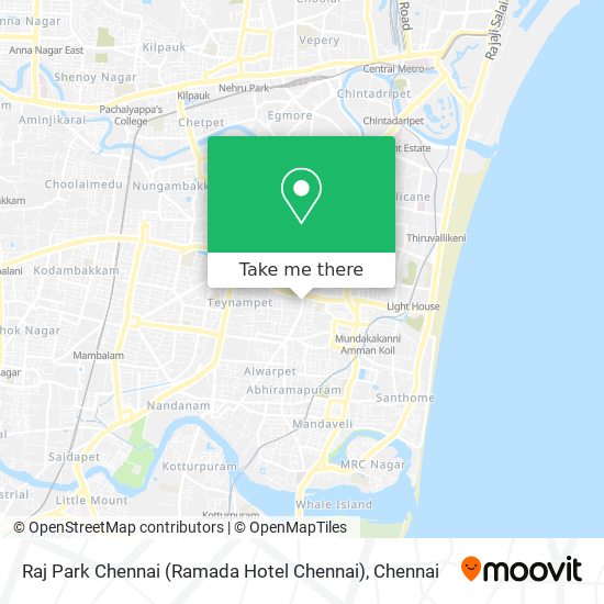 Raj Park Chennai (Ramada Hotel Chennai) map