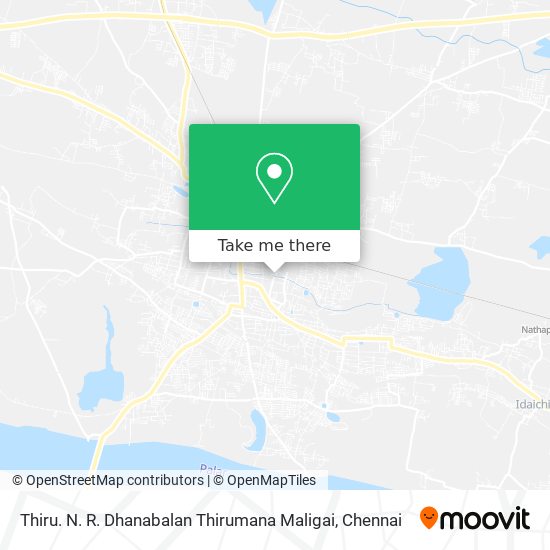Thiru. N. R. Dhanabalan Thirumana Maligai map