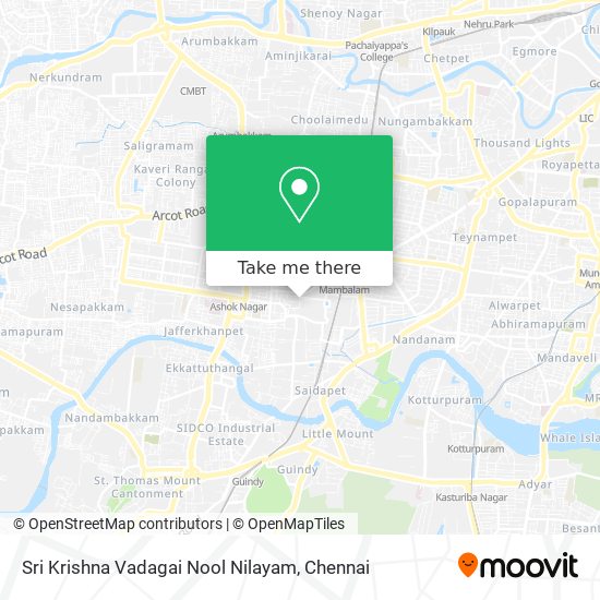 Sri Krishna Vadagai Nool Nilayam map