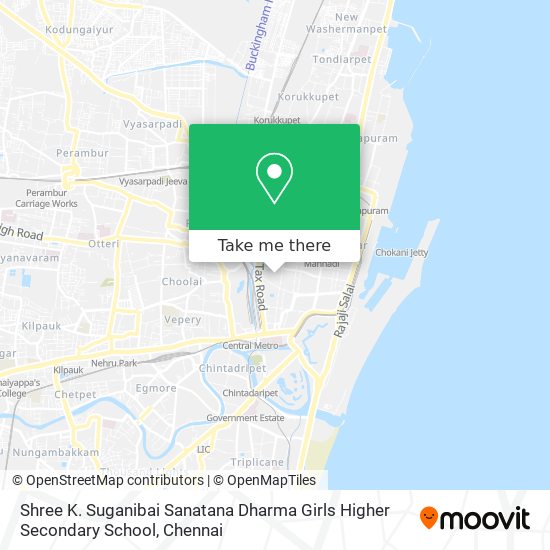Shree K. Suganibai Sanatana Dharma Girls Higher Secondary School map