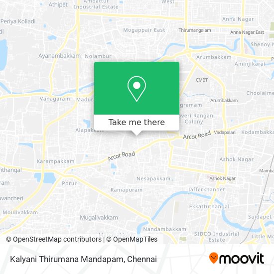 Kalyani Thirumana Mandapam map