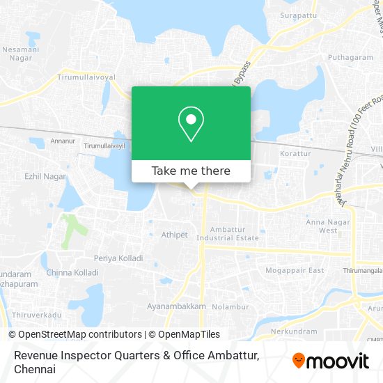 Revenue Inspector Quarters & Office Ambattur map