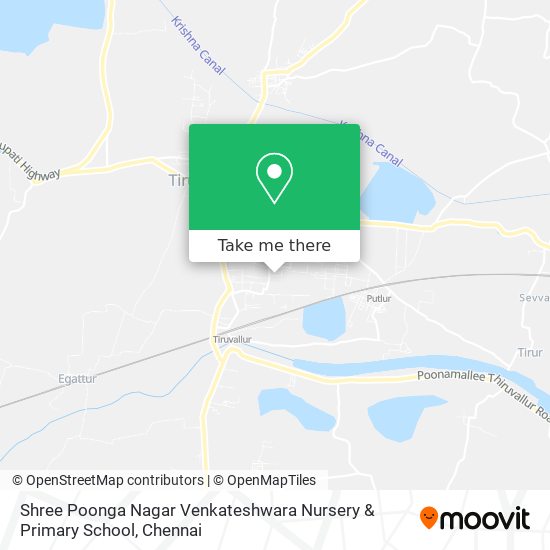 Shree Poonga Nagar Venkateshwara Nursery & Primary School map