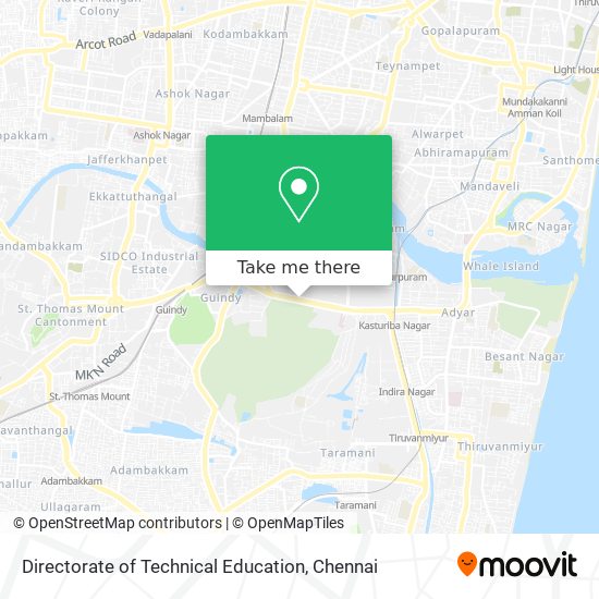 Directorate of Technical Education map