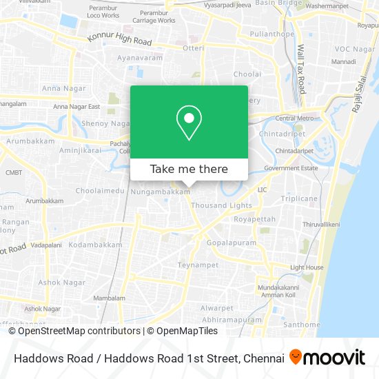 Haddows Road / Haddows Road 1st Street map
