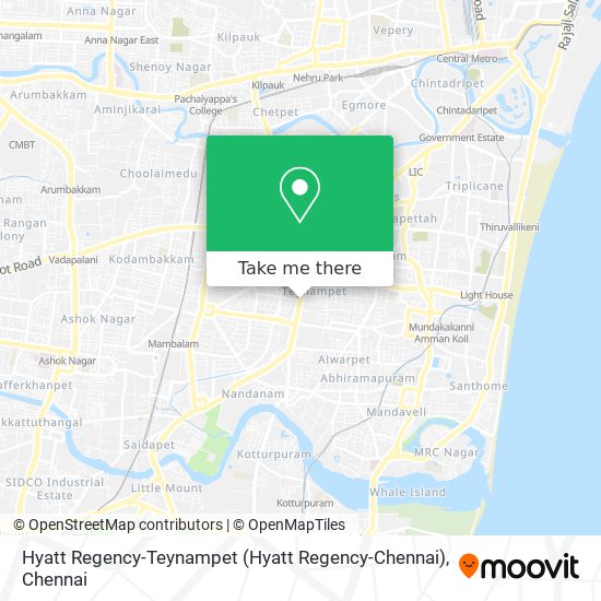 Hyatt Regency-Teynampet (Hyatt Regency-Chennai) map