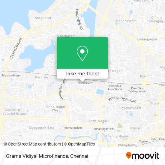 Grama Vidiyal Microfinance map