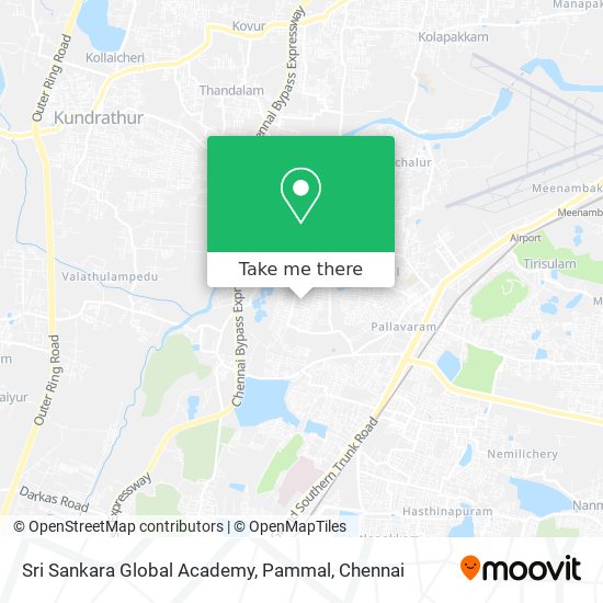 Sri Sankara Global Academy, Pammal map